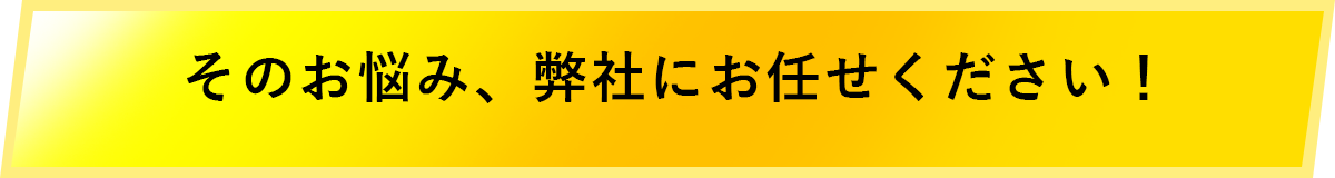 そのお悩み、この2人にお任せください！