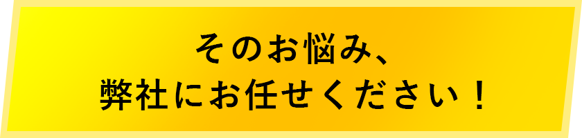 そのお悩み、この2人にお任せください！