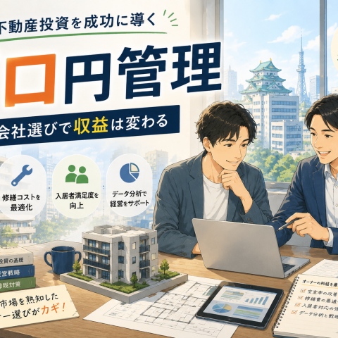 名古屋で不動産投資を始める際に管理会社が重視すべき「ゼロ円管理」戦略とは アイキャッチ画像