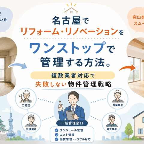自社でリフォームも管理も可能な管理会社が強い理由。管理料0円、仲介料0円で実現する圧倒的な費用削減 アイキャッチ画像
