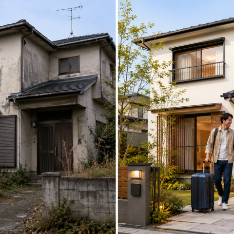 住まなくなった実家、そのままにしていませんか？　郊外の空き家を「民泊」で収益物件に変えるという選択肢 アイキャッチ画像